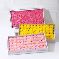 Bestseller Handgemachte Seifen-Geschenkbox 50 Stück Nelken-Seifenblüten für DIY Muttertag Weihnachten & Ostern Geschenke