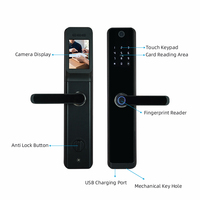 Kunci Pintu Pintar Digital Biometrik Sidik Jari Tuya 6068 Harga Pabrik Grosir Deftun, Kontrol Jarak Jauh via Aplikasi, 4x AA
