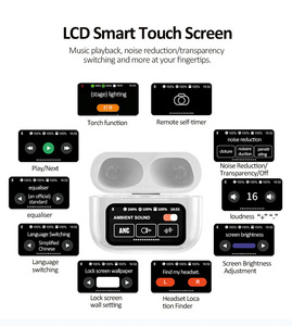 A9pro BT Tai nghe in-ear Thời lượng pin cực dài ANC khử tiếng ồn Màn hình màu thế hệ thứ năm hỗ trợ đa ngôn ngữ - Product Image 3