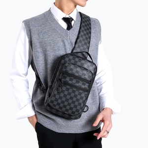 Bolsas de peito masculinas, transversais, de ombro único, com grande capacidade de armazenamento, mochilas multifuncionais, resistentes à água. - Product Image 3