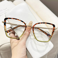 Nouvelles montures de lunettes anti-radiation unisexes élégantes, design papillon minimaliste, montures tendance en acétate TR, inspirées d'Instagram