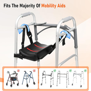 Aide à la marche DuraPower avec support pour les jambes, genouillère et repose-pieds pour les personnes âgées, utilisation en extérieur - Product Image 4