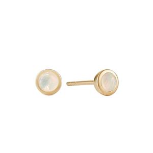 Light Luxury High Quality 925 Sterling Silver <b>Earrings</b> Jewelry 18k Gold Plated <b>Opal</b> Cabochon Stud <b>Earrings</b> - Product Image 1
