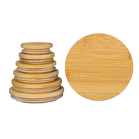 Couvercles de bocaux Mason en bambou personnalisés Couvercles de bocaux réutilisables en bambou pour bocaux Mason pour la maison Cuisine Couvercle de tasse en bambou
