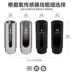 ประแจบล็อกมืออาชีพ 22 มม. หัวเปิด ขับเคลื่อนด้วยหกเหลี่ยม 1/2 นิ้ว ผลิตจากเหล็กโครเมียมวาเนเดียม ชุดเครื่องมือเกรดอุตสาหกรรม - Product Image 2