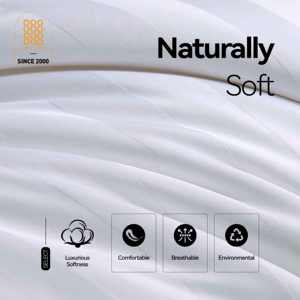 卸売ベッドリネン 超ソフト＆スムース寝具 100％コットン ロイヤルホテル ホワイトサテンストライプ掛け布団カバーセット - Product Image 4