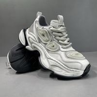 Nouvelles Chaussures Homme Automne 2026 en Cuir à Lacets Style Dad Shoes, Tendance Instagram, Style Coréen Polyvalent, Rehaussantes