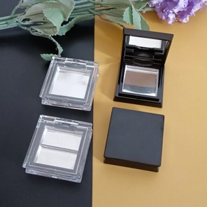 Espejo compacto cuadrado de plástico transparente, 24,8mm de diámetro interior, para corrector en polvo, sombra de ojos, colorete, uso individual - Product Image 1