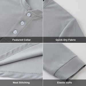 Hombres Culturismo Ropa deportiva O Cuello Logotipo personalizado Hombres Camisetas de manga larga Fitness Gym 100% Poliéster Hombres Camisetas - Product Image 4