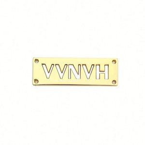 ป้ายติดเสื้อผ้ารูปวงกลมแบบเป็นมิตรกับสิ่งแวดล้อม พร้อมพวงกุญแจสำหรับกระเป๋าเสื้อผ้า ป้ายชุบโลหะแบบกำหนดเองได้ - Product Image 1