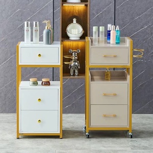 Mueble de Peluquería Directo de Fábrica, Mesa de Herramientas para Barbería, Estante Especial para Peluquero, Espejo de Pie para Peluquería, Mueble con Espejo - Product Image 2