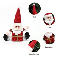 Coffret Cadeau de Noël : Ornements en Peluche Père Noël, Bonhomme de Neige, Renne – Décorations Suspendues pour Arbre – Vente en Gros, Lot Économique