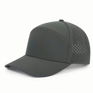 Casquette unisexe 7 panneaux personnalisée en usine, perforée au laser, motif sportif, haute qualité, imperméable, toutes saisons, vente en gros - Product Image 5