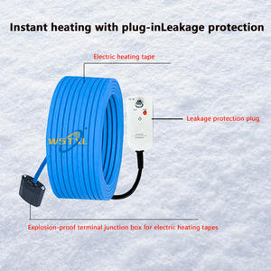 สายเคเบิลความร้อนจำกัดตัวเอง220V ,20W สำหรับป้องกันท่อแช่แข็งหลังคาหิมะละลายและรางน้ำ - Product Image 2