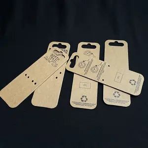 Hanging cardboard header card kraft paper thick cardboard custom print watch cards