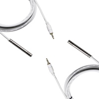 Sonde capacitive étanche en acier inoxydable avec connecteur jack 3,5 mm pour capteur de température et d'humidité (-55 à 125°C) pour la surveillance industrielle