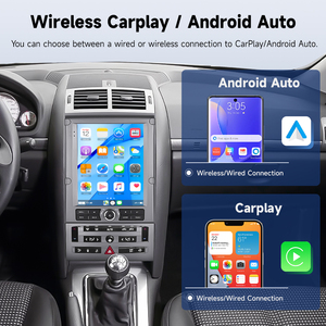 Hikity 9.7'' pour Peugeot <span class=keywords><strong>407</strong></span> 2004-2011 <span class=keywords><strong>Autoradio</strong></span> Android 2+64G Écran vertical CarPlay/Android Auto sans fil <span class=keywords><strong>GPS</strong></span> WiFi Vente en gros - Product Image 3