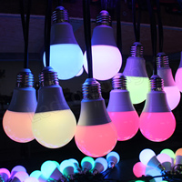 Ampoule LED DMX dynamique 60 mm, immersive, E27, adressable, DMX RGB CCT, ampoule à pixels