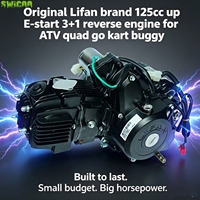 Nouveau moteur Lifan 125cc d'origine amélioré et optimisé avec démarrage électrique, 3+1 vitesses de marche arrière pour ATV, quad, kart et buggy