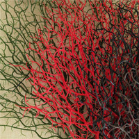 Branche de paon en plastique artificiel Branche de corail Simulation multicolore Branche de corail Ornement décoratif