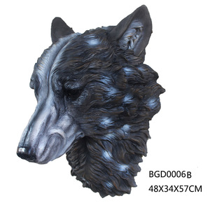 Tête d'animal murale en résine <span class=keywords><strong>de</strong></span> style artificiel Sculpture tête <span class=keywords><strong>de</strong></span> <span class=keywords><strong>cerf</strong></span> en polyrésine pour la décoration extérieure <span class=keywords><strong>de</strong></span> la maison <span class=keywords><strong>avec</strong></span> technique <span class=keywords><strong>de</strong></span> peinture - Product Image 4