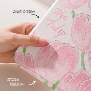 The Tulip Makeup Mirror Round Portable Desktop Beauty Mirror For Girls Students Home Use Personal Gift - Product Image 1