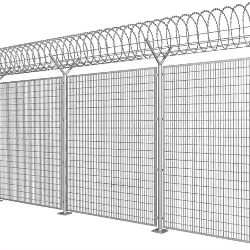 Hot Sale High Security Anti Climb Security Fence for Airport Factories Iron Gate Custom Manufacturer with High Quality