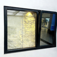 Ventana Americana Abatible y Giratoria de Aluminio con Doble Acristalamiento Low-e para Impactos de Huracanes, Ventanas Abatibles para Casa