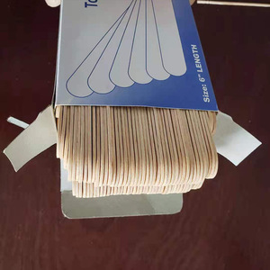 Disposable <b>Wooden</b> Tongue Depressor 100 Piece <b>Box</b> Single Use Medical Grade Oral Examination <b>Tool</b> - Product Image 3