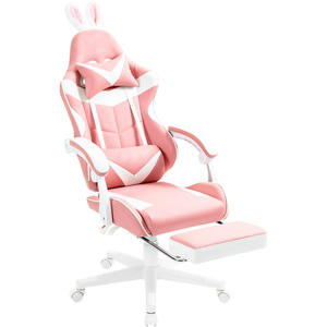 Appui-tête réglable de luxe personnalisé en gros Chaise de jeu ergonomique pivotante rose Bonjour Ordinateur Silla Gamer - Product Image 6