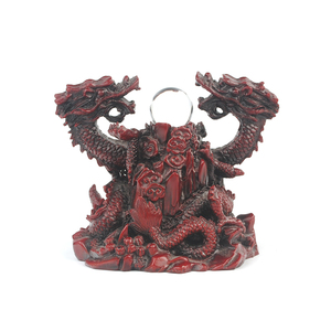 Statua del Drago dello Zodiaco Cinese Feng Shui che Gioca con la Palla - Product Image 1