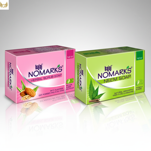 Savon Solide Bajaj Nomarks aux Herbes pour Adultes, Motif Ovale, Ingrédients Naturels, Lait, Visage et Corps, pour Femmes, Nettoyage Essentiel - Product Image 1