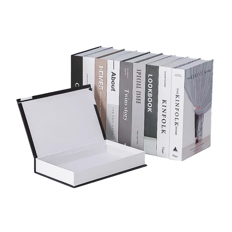 Wholesale Custom Printed Packaging Magnetic Closure Storage Decorative Book Shaped Boxes