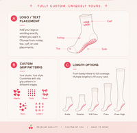 Chaussettes de yoga personnalisées avec grip confortables, respirantes et antidérapantes, chaussettes de Pilates personnalisées, chaussettes de fitness d'intérieur personnalisées