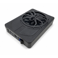 Subwoofer Activo Profesional de 10 Pulgadas con Rejilla Tipo Araña, 180W, Amplificador Integrado, 20-250Hz, Entrada de 4 Canales de Alto Nivel, Bobina Simple para Auto