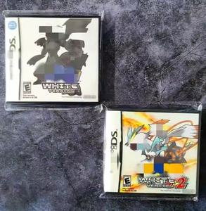 Kualitas Terbaik Retro Video Game anak laki-laki HITAM PUTIH 1 2 dengan kotak untuk 32 Bit permainan Cartridge untuk DS permainan kartu - Product Image 3