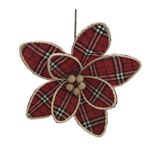 Christmas Poinsettia Flowers Stem Christmas <strong>Floral</strong> Picks Wholesale - Product Image 1