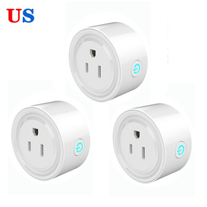 [Lámpara de <span class=keywords><strong>Escritorio</strong></span>] Enchufe Inteligente WiFi Zigbee Compacto con Enchufe Estadounidense de 16 A y 100-240 V, Compatible con la Aplicación Tuya, Control por Voz a través de Alexa y <span class=keywords><strong>Google</strong></span>, Certificado por la FCC, Color Blanco - Product Image 1