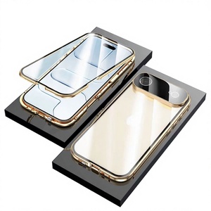 360 magnetic double-sided glass case for iphone 17 16 15 pro max,for iphone 17 360 full body case <b>privacy</b> <b>screen</b> - Product Image 6