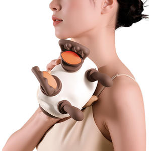 3D yoğurma Shiatsu boyun ve omuz masajı isı kablosuz uzaktan kumanda kızılötesi kas sertliği yorgunluk için fizyoterapi - Product Image 1