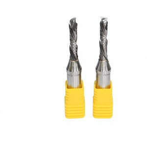 Fresa compuesta con punta de carburo, vástago de 12.7mm, doble filo para mecanizado de contrachapado, MDF y metales no ferrosos - Product Image 1