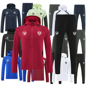 Última camiseta de fútbol de Club para hombre 2025 2026 Tailandia chaqueta de fútbol pantalones manga larga cortavientos uniforme de entrenamiento - Product Image 5