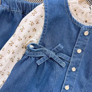 2025 האביב בנות בסגנון חדש חולצה + קאובוי + מכנסיים 3 יח 'בגדים סט - Product Image 4