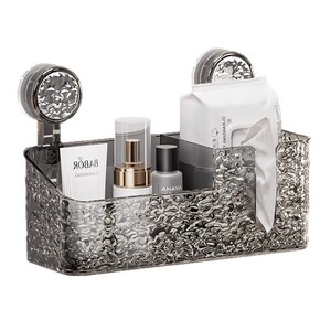 Suction Cup Wall Mounted <b>Storage</b> <b>Rack</b> Rectangle Polished Punch Free Bathroom Cosmetic Organizer - Product Image 5