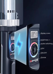 Lampe vidéo LED RGB portable 24W pour éclairage d'appoint, éclairage coloré pour selfie stick, accessoires de studio photo, lampe de photographie - Product Image 4