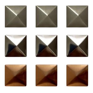 Accesorios Modernos para Puertas y Ventanas de Acero Inoxidable 201, Diseño Cuadrado Piramidal, Estrella Metálica, Tapa Decorativa de Cuatro Lados para Apartamentos - Product Image 3