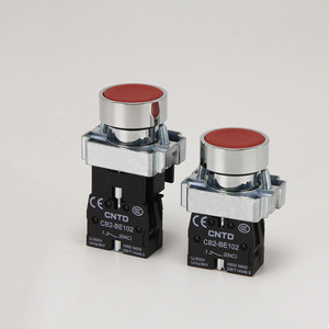 สวิตช์ปุ่มกดแบบแบน CNTD Changde Electric รุ่น CB2-BA42 พร้อมไฟแสดงสถานะ แบบล็อคตัวเอง/รีเซ็ตตัวเอง เปิด-ปิด แบบชั่วขณะ มาตรฐาน IP65 - Product Image 2