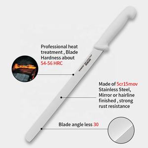 <span class=keywords><strong>Cuchillo</strong></span> de pan <span class=keywords><strong>profesional</strong></span> de acero inoxidable de 12 pulgadas/rebanador de PAN/jamón - Product Image 4