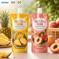 Sachets souples recyclables à bec verseur de qualité alimentaire pour lait et gelée, emballage flexible personnalisé imprimé avec bouchon à vis