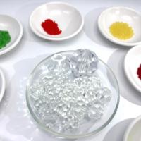 15mm 20mm 30mm 40mm 50mm lustre couleur prisme clair facettes diamant suspendus boules de verre cristal avec trous